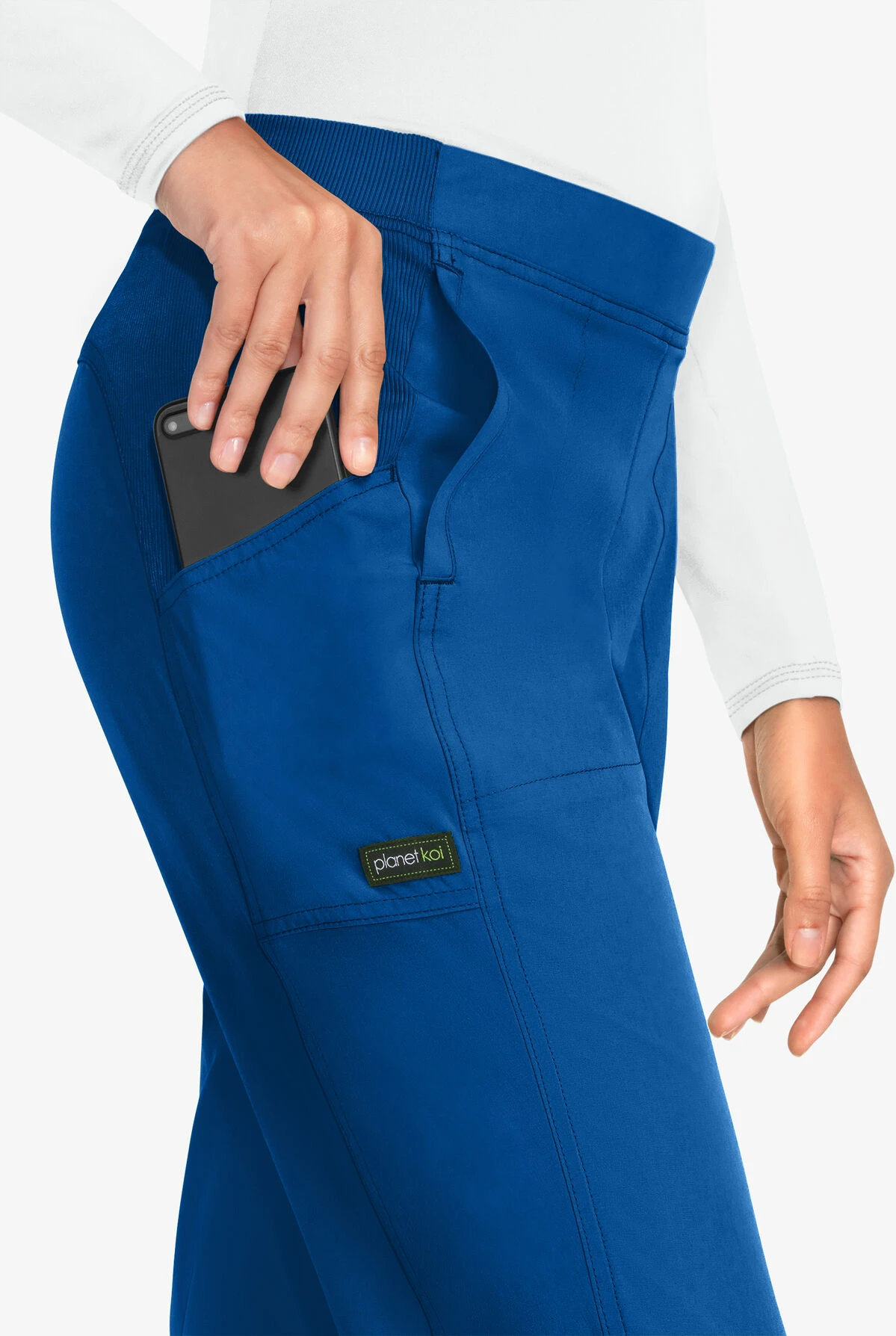 Planet Koi Cherish Women's 4-Pocket STRETCH Jogger Scrub Pants 4 Planet Koi Cherish Women's 4-Pocket STRETCH Jogger Scrub Pants - Image 2