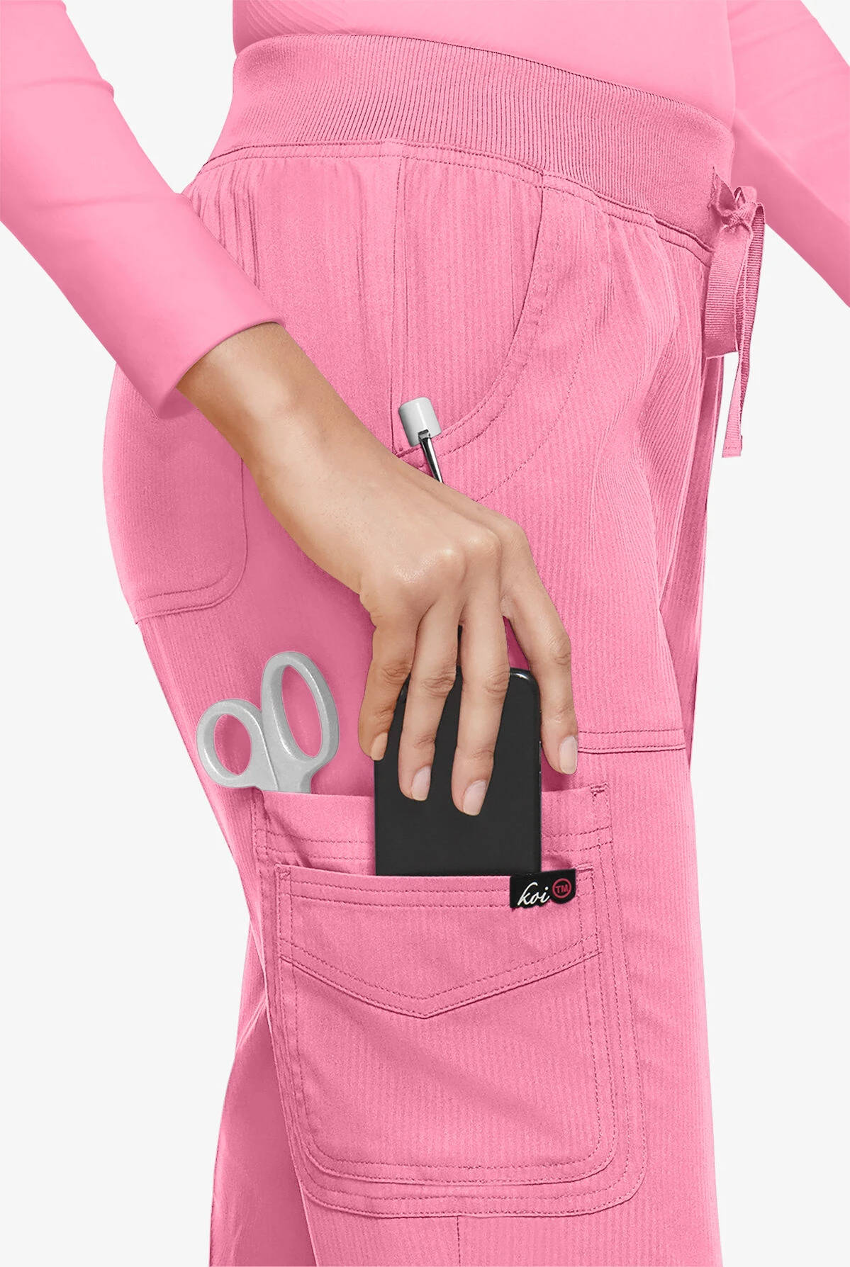 Koi Lite™ Fierce Women's 6-Pocket Cargo Jogger Scrub Pants 4 Koi Lite™ Fierce Women's 6-Pocket Cargo Jogger Scrub Pants - Image 2