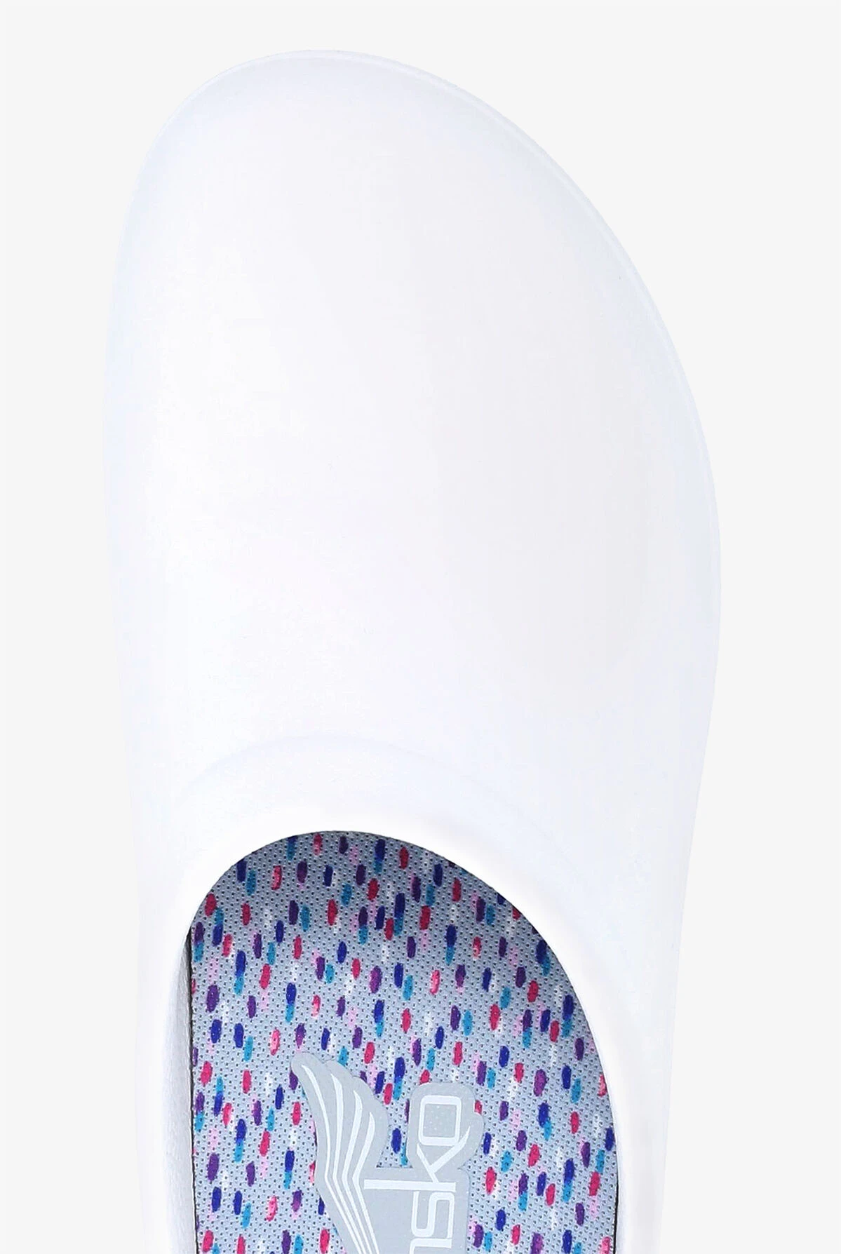 Dansko Women's Kaci SR White Backless Clogs 4 Dansko Women's Kaci SR White Backless Clogs - Image 2