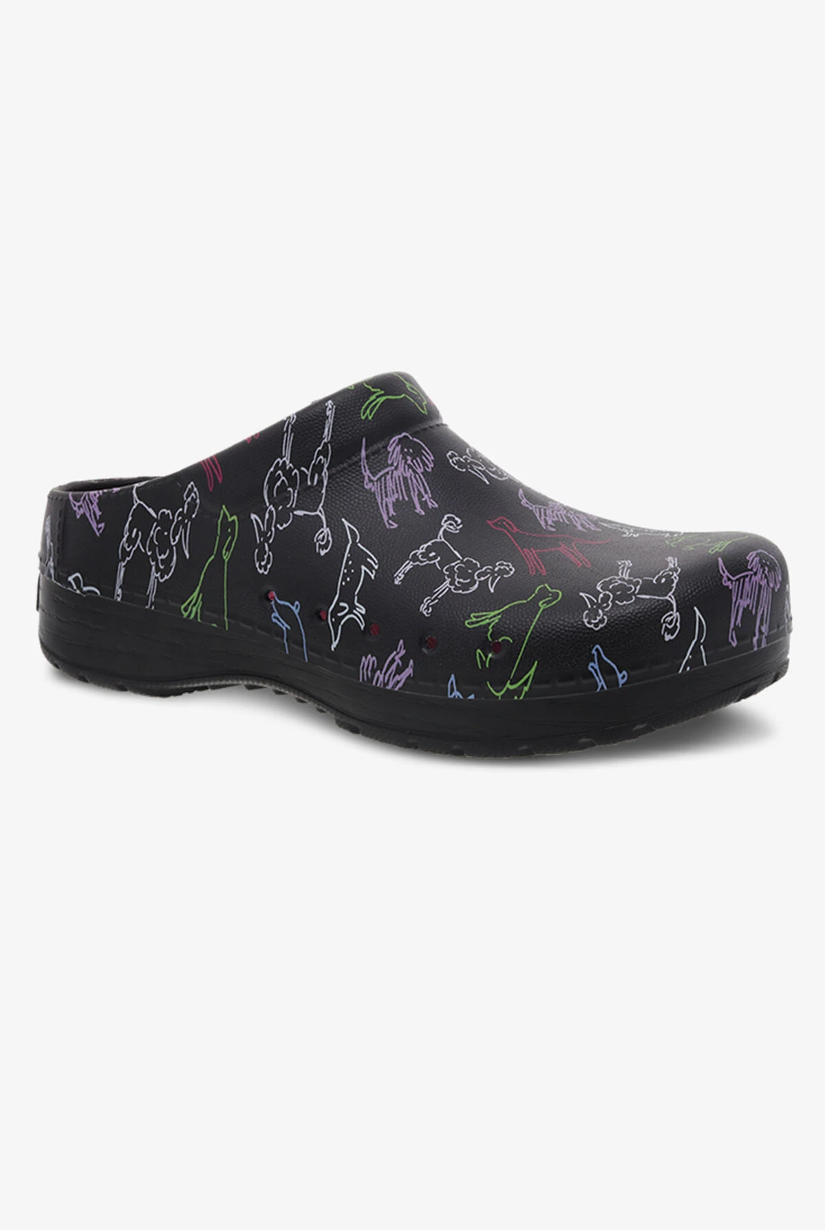 Dansko Women's Kane Dogs Backless Nursing Clogs 6 Dansko Women's Kane Dogs Backless Nursing Clogs - Image 4