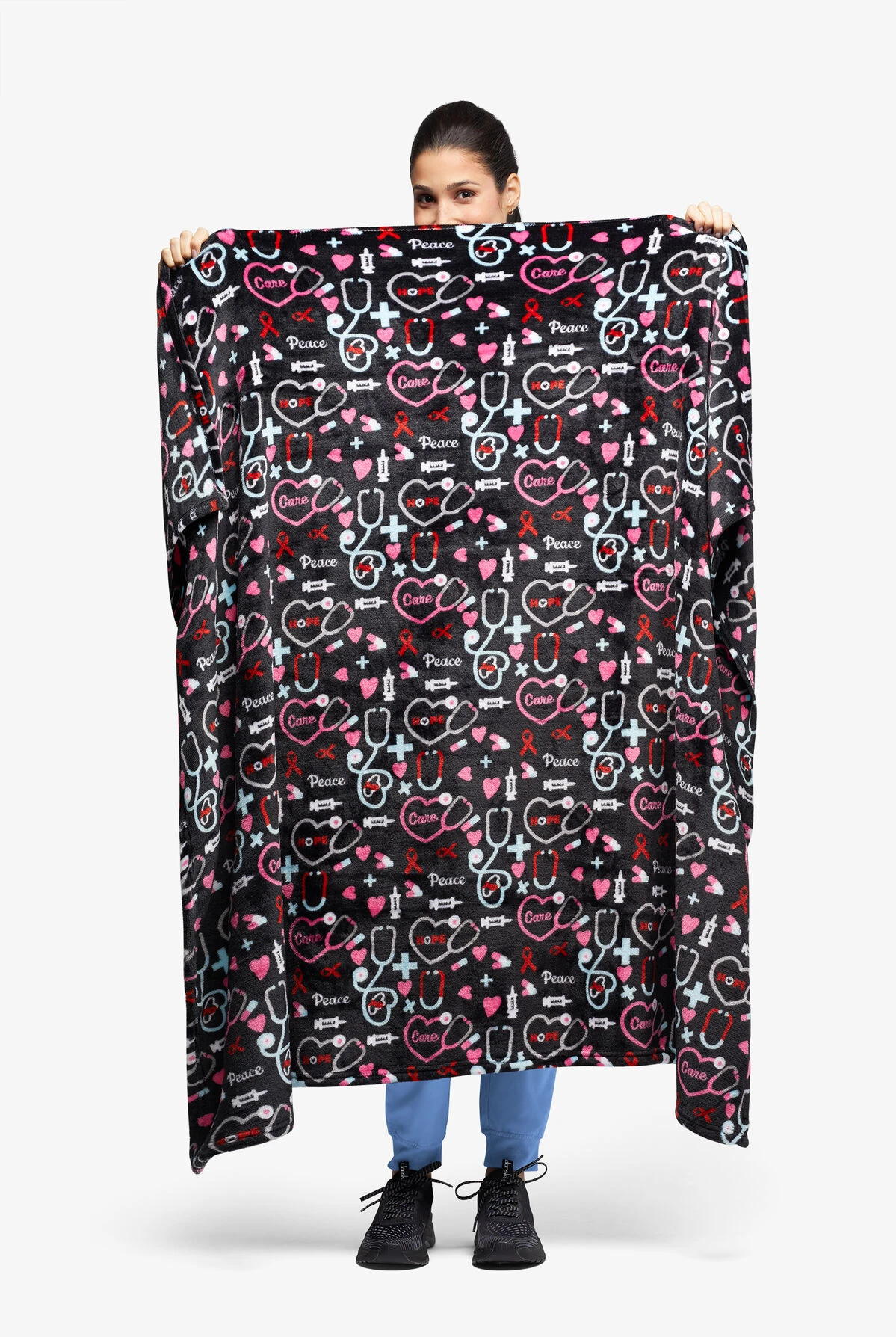 UA Peace, Care, Hope Plush Velvet Blanket 4 UA Peace, Care, Hope Plush Velvet Blanket - Image 2