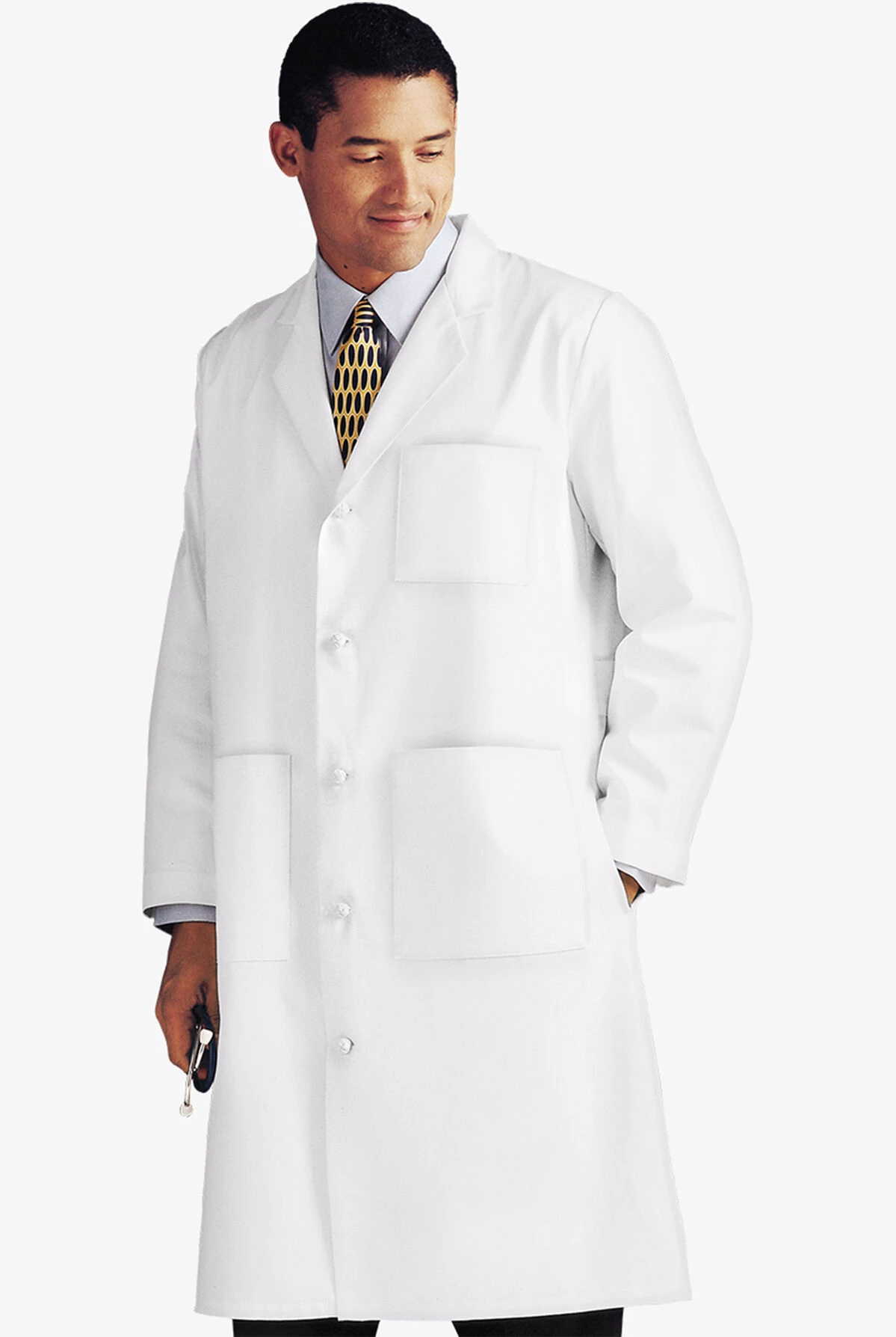 Landau Men's 44 ½" 3-Pocket Lab Coat 3 Landau Men's 44 ½" 3-Pocket Lab Coat