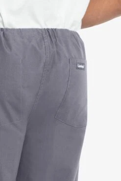 Landau Unisex 1-Pocket Drawstring Scrub Pants - Short -Cherokee Shop L7602 STEEL 3