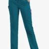 Lauderdale By UA Marina Women's 9-Pocket Flat Front Straight-Leg STRETCH Scrub Pants -Cherokee Shop LD695 CARIB 1 S