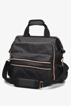 Nurse Mates Charcoal Linen Ultimate Nursing Bag