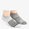 Nurse Mates Grey Space Dye /Grey Block Men's 2-Pair Multi-Pack Anklet Socks -Cherokee Shop LO0049799 1 S
