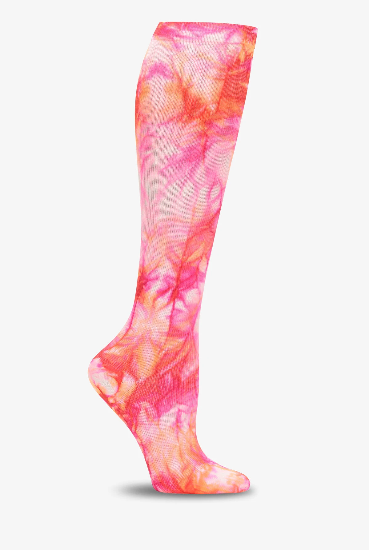 Nurse Mates Tie Dye-Fuchsia Flame Women's 12-14 MmHg Light Compression Socks 3 Nurse Mates Tie Dye-Fuchsia Flame Women's 12-14 MmHg Light Compression Socks