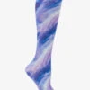 Nurse Mates Blue Gemstone Marble 360 Women's 12-14 MmHg Light Compression Socks -Cherokee Shop LO036399 1