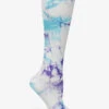 Nurse Mates Lilac/Aqua Tie Dye Women's 12-14 MmHg Light Compression Socks -Cherokee Shop LO15099 1