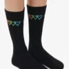 Living Royal Hearts Unisex Classic Crew Socks 2 Living Royal Hearts Unisex Classic Crew Socks -Cherokee Shop LRHEARTS 101623 1 S