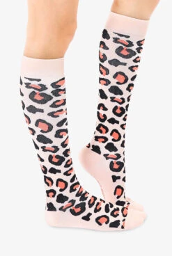Living Royal Leopard Women's 15-20 MmHg Moderate Compression Socks -Cherokee Shop LRLEOPAR 3