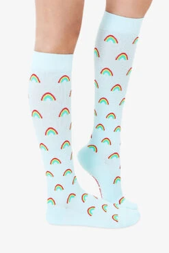 Living Royal Rainbow Women's 15-20 MmHg Moderate Compression Socks -Cherokee Shop LRRAINBW 101623 3