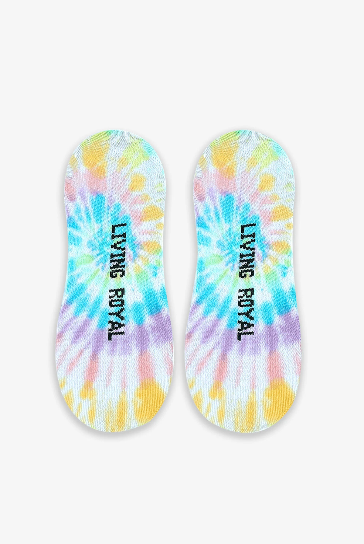 Living Royal Pastel Tie Dye Women's No Show Socks 4 Living Royal Pastel Tie Dye Women's No Show Socks - Image 2