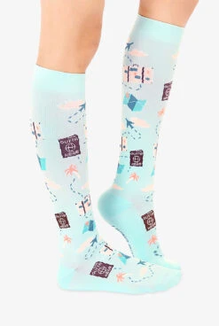 Living Royal Travel Women's 15-20 MmHg Moderate Compression Socks -Cherokee Shop LRTRAVEL 101623 3