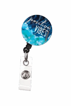 ID Avenue Lovitude Positive Vibes Retractable Badge Reel