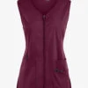Maevn Matrix Basic Women's 5-Pocket STRETCH Zip Front Scrub Vest 1 Maevn Matrix Basic Women's 5-Pocket STRETCH Zip Front Scrub Vest -Cherokee Shop MA7711 092123 WINE 1 EH