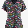 Maevn Colorful Sweet Shades Women's 3-Pocket STRETCH V-Neck Print Scrub Top 1 Maevn Colorful Sweet Shades Women's 3-Pocket STRETCH V-Neck Print Scrub Top -Cherokee Shop MA9810WSH 092123 1