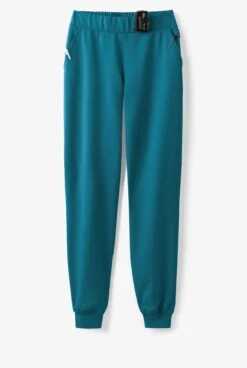 MOVEMENT By Butter-Soft Vega Women's 5-Pocket Flat Front Jogger STRETCH Scrub Pants - Petite -Cherokee Shop MBS269 CARIB 5