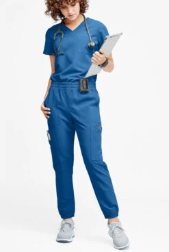 Movement By Butter-Soft Cephei Women's 11-Pocket Jogger Scrub Pants -Cherokee Shop MBS395 ROYAL 4 HV