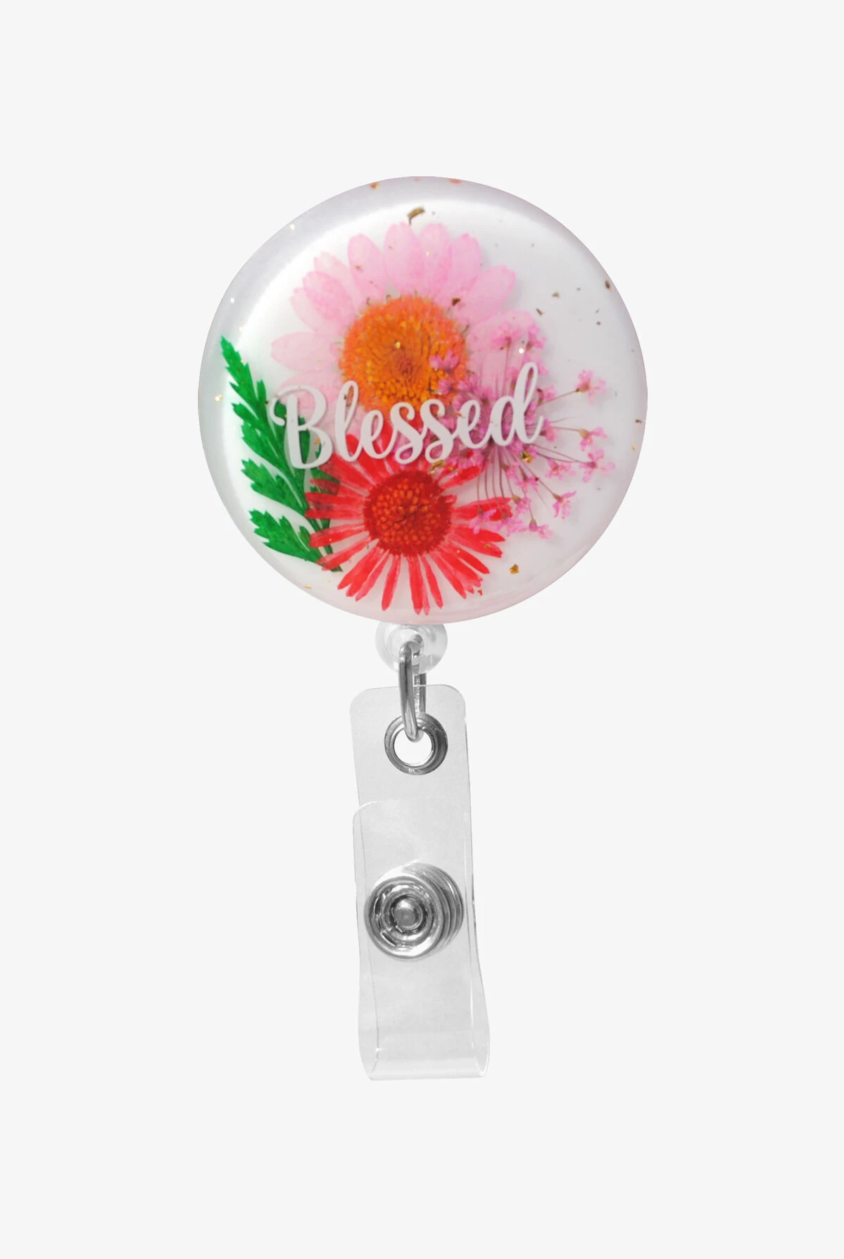 Outside The Box Blessed Glitterific ID Badge Holder 3 Outside The Box Blessed Glitterific ID Badge Holder