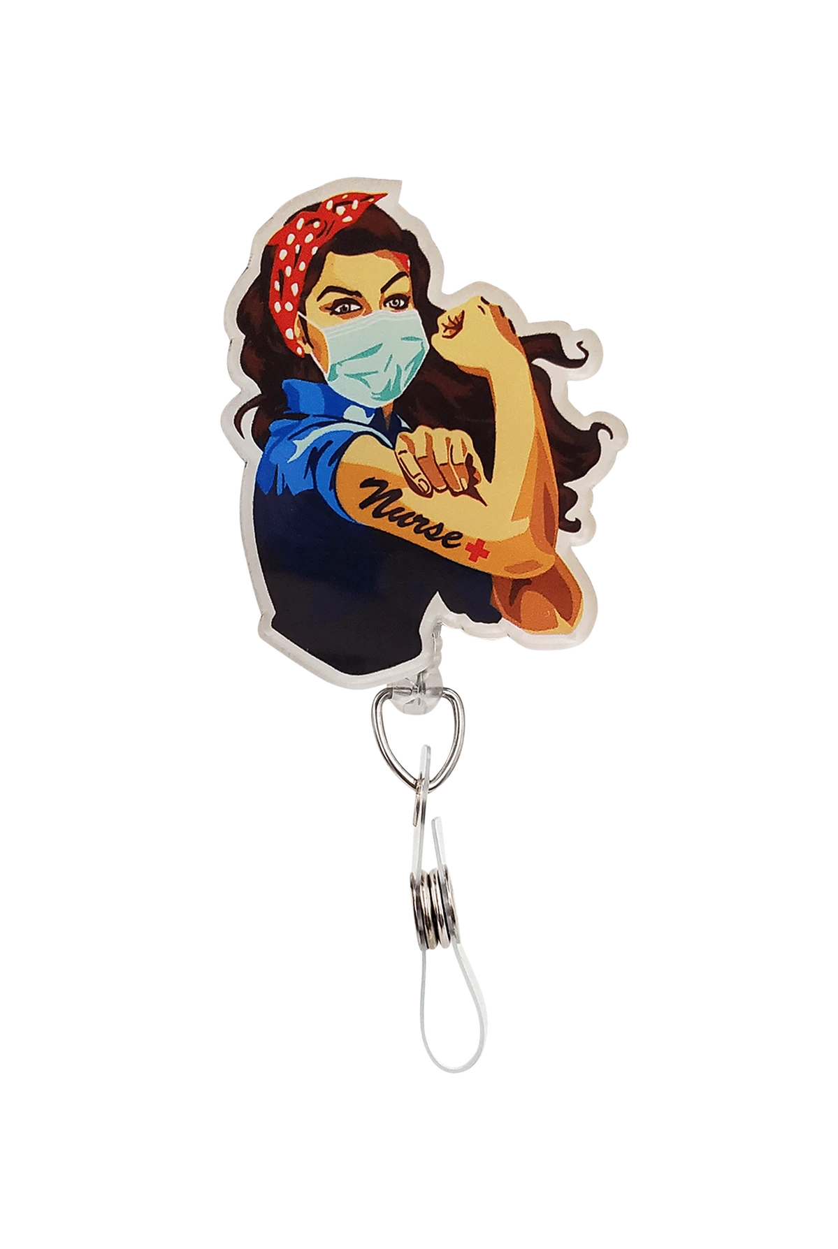 Outside The Box Nurse Acrylic Swivel Badge Reel 3 Outside The Box Nurse Acrylic Swivel Badge Reel