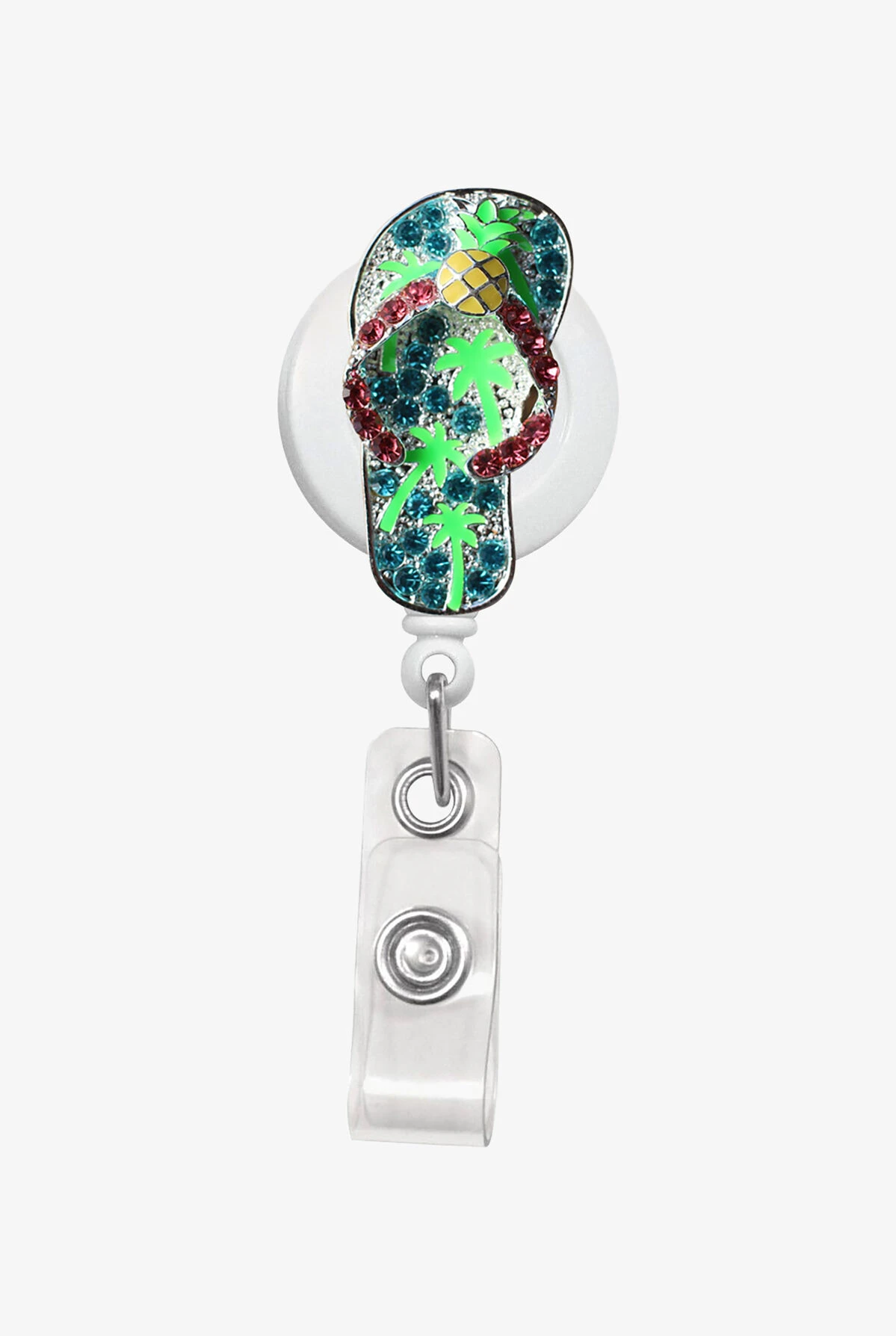 Outside The Box Flip Flop Sparkle & Shine Retractable ID Badge Holder 3 Outside The Box Flip Flop Sparkle & Shine Retractable ID Badge Holder