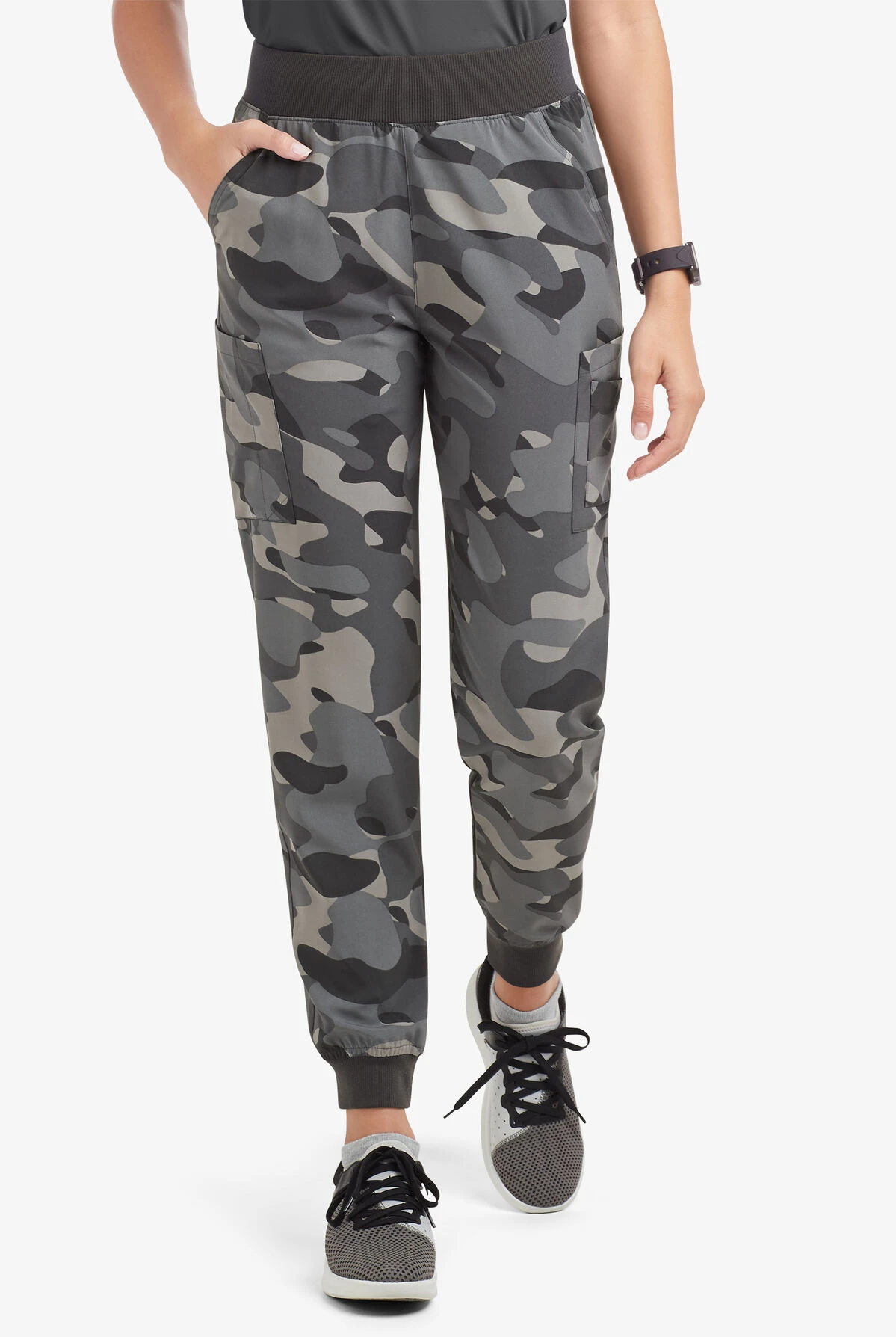 Easy Stretch By Butter-Soft™ Mila Women’s 5-Pocket Knit Waist Jogger Print Scrub Pants 3 Easy Stretch By Butter-Soft™ Mila Women’s 5-Pocket Knit Waist Jogger Print Scrub Pants