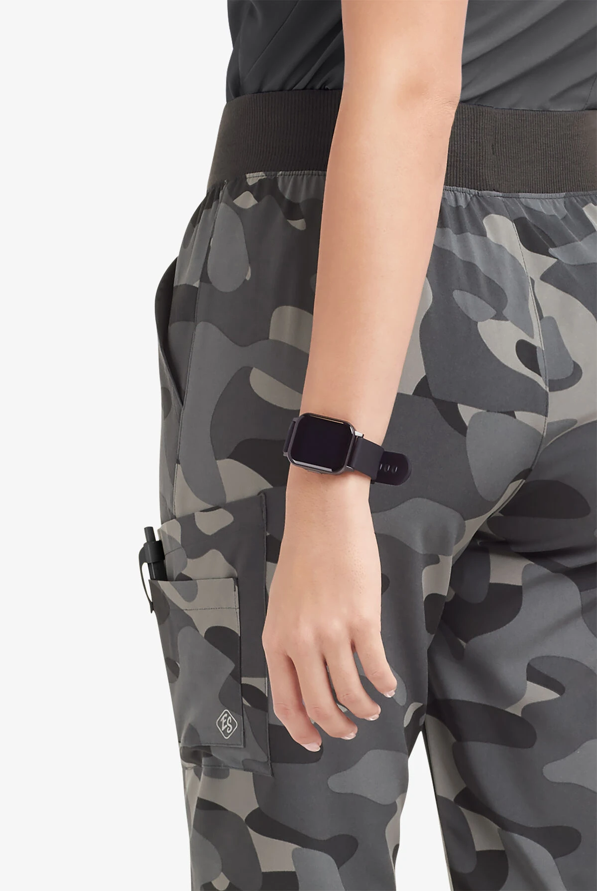 Easy Stretch By Butter-Soft™ Mila Women’s 5-Pocket Knit Waist Jogger Print Scrub Pants 4 Easy Stretch By Butter-Soft™ Mila Women’s 5-Pocket Knit Waist Jogger Print Scrub Pants - Image 2