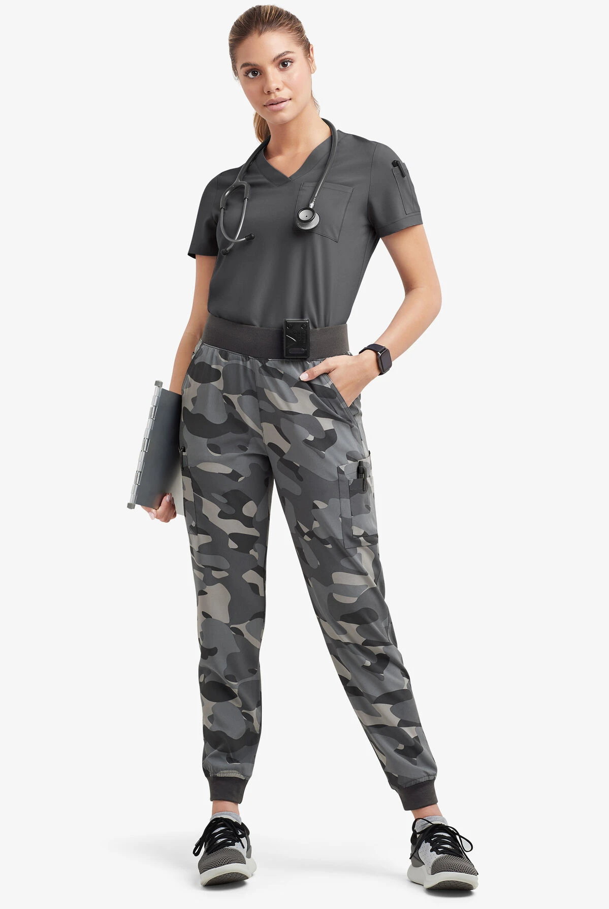 Easy Stretch By Butter-Soft™ Mila Women’s 5-Pocket Knit Waist Jogger Print Scrub Pants 10 Easy Stretch By Butter-Soft™ Mila Women’s 5-Pocket Knit Waist Jogger Print Scrub Pants - Image 8