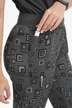 Easy STRETCH By Butter-Soft™ Cuff Floating Tiles Pewter Women’s 5-Pocket Jogger Print Scrub Pants 12 Easy STRETCH By Butter-Soft™ Cuff Floating Tiles Pewter Women’s 5-Pocket Jogger Print Scrub Pants -Cherokee Shop PBU287TPF 3