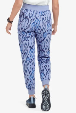 Easy STRETCH By Butter-Soft™ Cuff Uzbek Kilim Ceil Women’s 5-Pocket Jogger Print Scrub Pants -Cherokee Shop PBU287UKC 4
