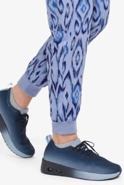 Easy STRETCH By Butter-Soft™ Cuff Uzbek Kilim Ceil Women’s 5-Pocket Jogger Print Scrub Pants -Cherokee Shop PBU287UKC 7