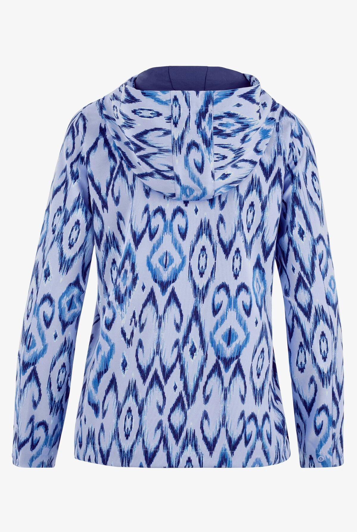 Easy STRETCH By Butter-Soft™ Unify Kilim Ceil Women's 5-Pocket Zip-Front Print Scrub Hoodie 4 Easy STRETCH By Butter-Soft™ Unify Kilim Ceil Women's 5-Pocket Zip-Front Print Scrub Hoodie - Image 2