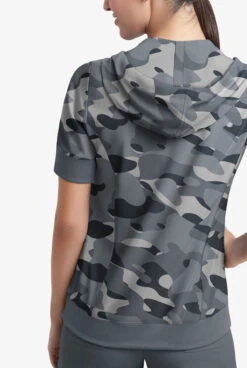 Easy Stretch By Butter-Soft Cloud Camo Pewter Women's 3-Pocket Short Sleeve Pull-Over Scrub Hoodie 7 Easy Stretch By Butter-Soft Cloud Camo Pewter Women's 3-Pocket Short Sleeve Pull-Over Scrub Hoodie -Cherokee Shop PBU417PCL 092223 3