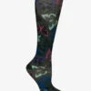 Prestige Butterflies Grey Women's 15-20 MmHg Moderate Compression Socks -Cherokee Shop PR387BTG 1