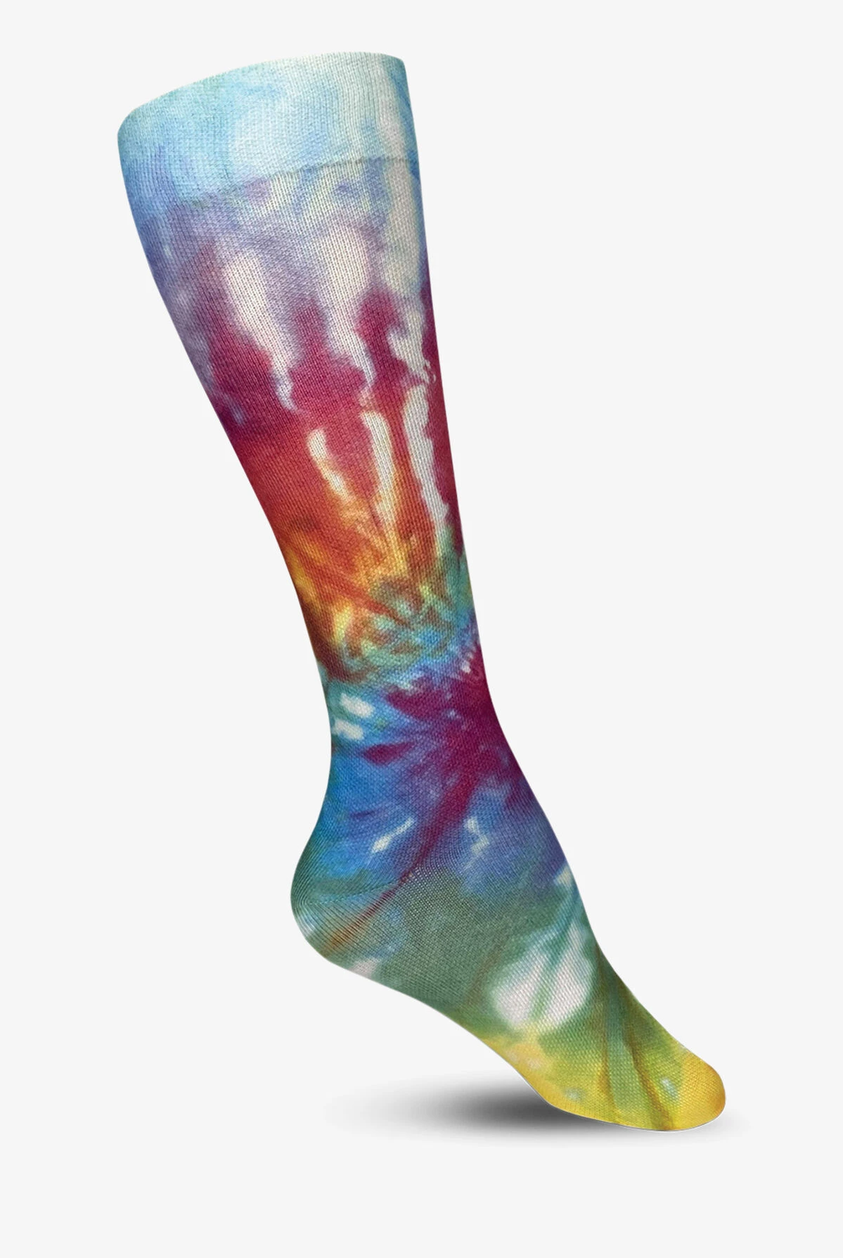 Prestige Tie Dye Rainbow Women's 15-20 MmHg Moderate Compression Socks 3 Prestige Tie Dye Rainbow Women's 15-20 MmHg Moderate Compression Socks