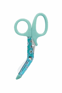 Prestige 5.5 Daisy Aqua StyleMate Stainless Steel Nurse Utility Scissor