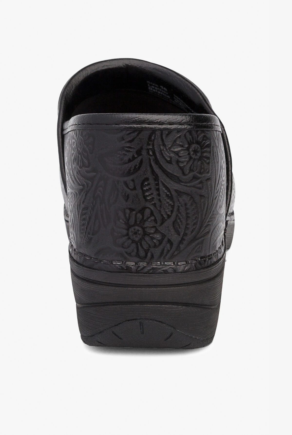 Dansko Women's XP 2.0 Black Floral Tooled Clogs 7 Dansko Women's XP 2.0 Black Floral Tooled Clogs - Image 5