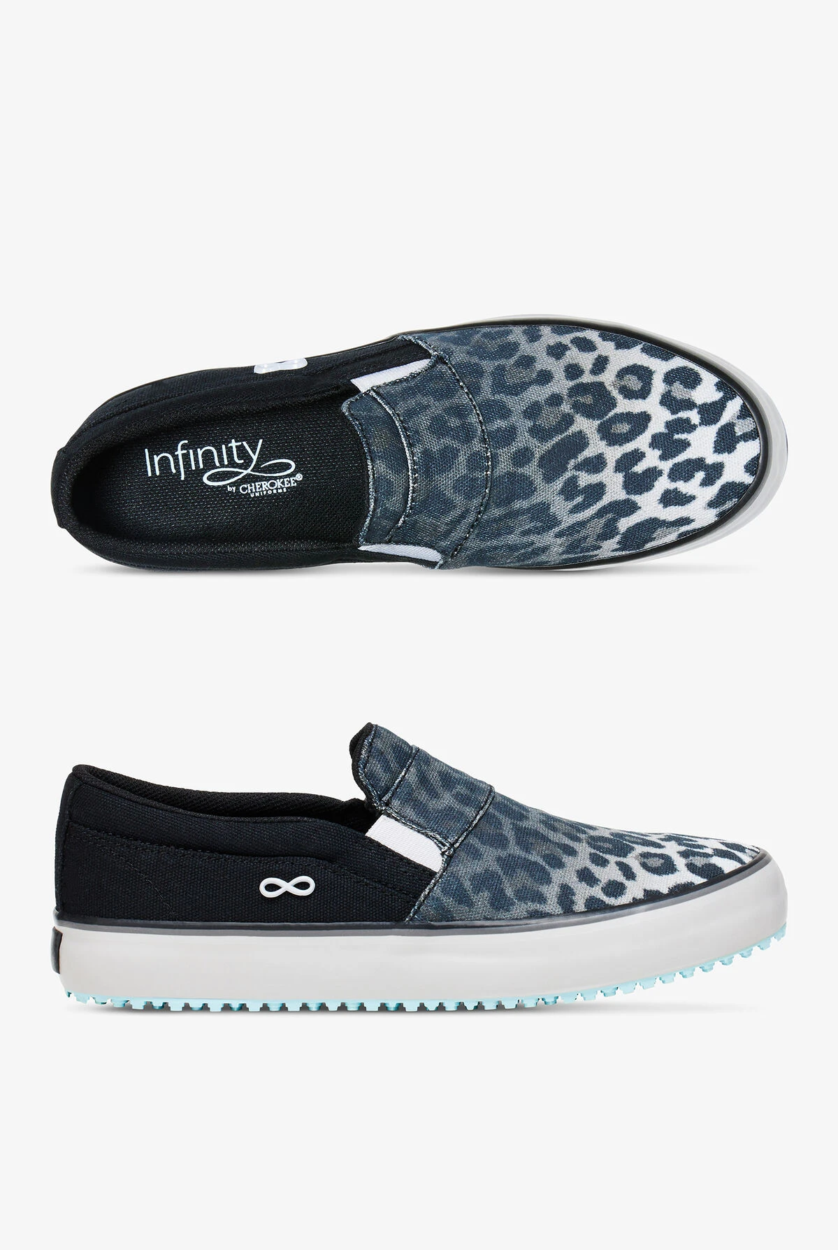 Infinity By Cherokee Women's Rush Cheetah Fade To Black Athletic Slip On Shoes 3 Infinity By Cherokee Women's Rush Cheetah Fade To Black Athletic Slip On Shoes