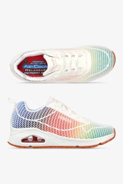 Skechers Work Women's Uno SR White Lace Up Athletic Shoes