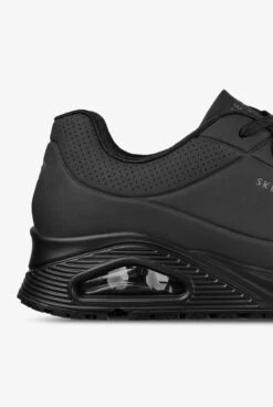 Skechers Work Men's Uno Sutal W/ Skech-Air Athletic Lace Up Shoes -Cherokee Shop SK200054BLK BLACK 4