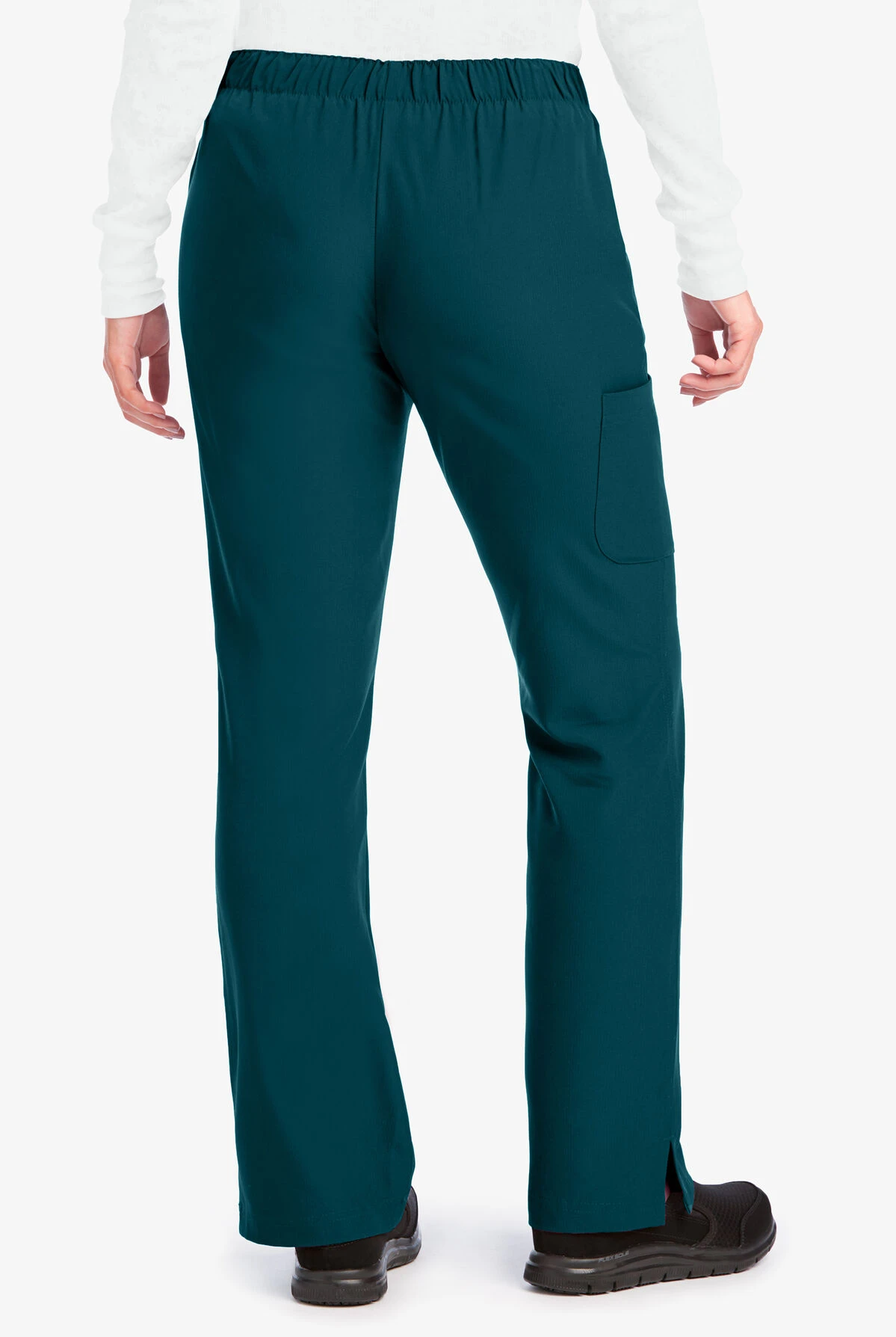 Skechers By Barco Reliance Women's 3-Pocket STRETCH Cargo Drawstring Scrub Pants - Petite 4 Skechers By Barco Reliance Women's 3-Pocket STRETCH Cargo Drawstring Scrub Pants - Petite - Image 2