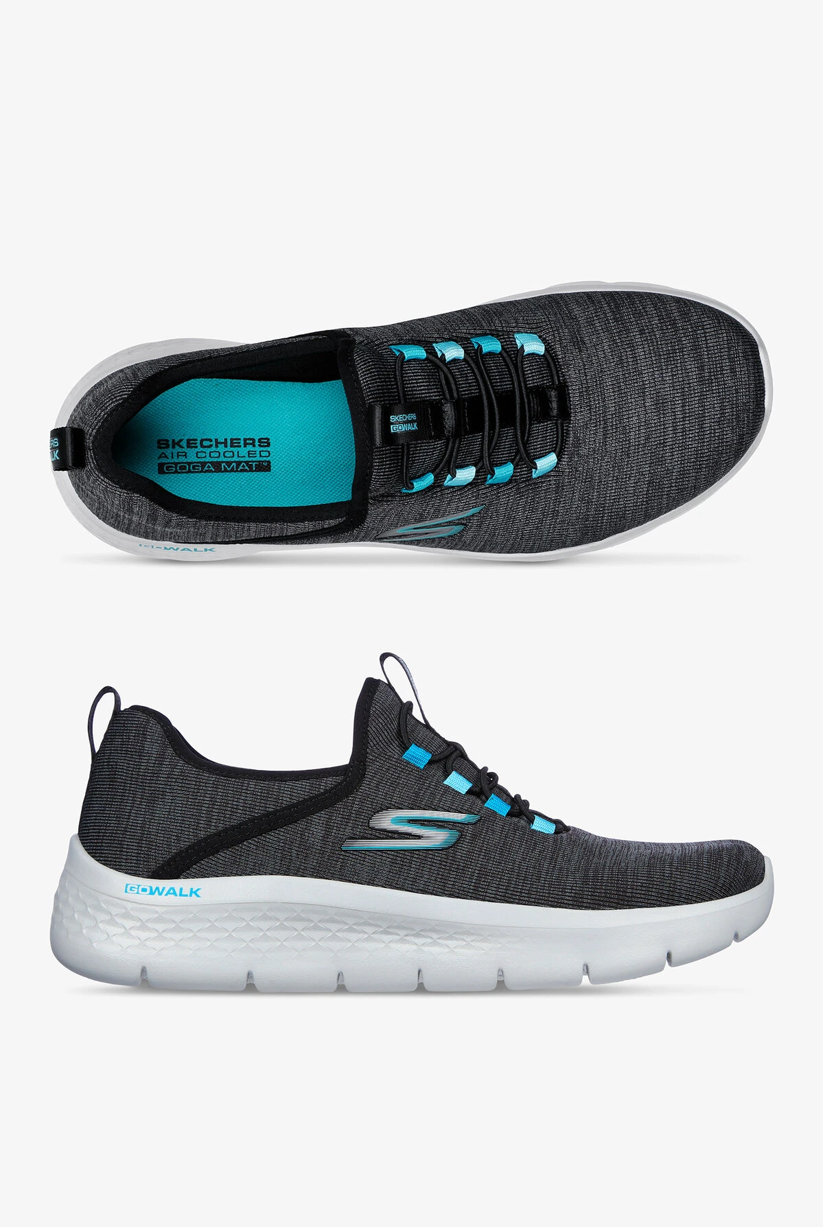 Skechers Performance Women's Go Walk Flex Lucy Black Athletic Pull On Nursing Shoes 3 Skechers Performance Women's Go Walk Flex Lucy Black Athletic Pull On Nursing Shoes