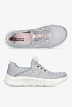 Skechers Performance Women's Go Walk Flex Lucy Gray Athletic Lace Up Nursing Shoes