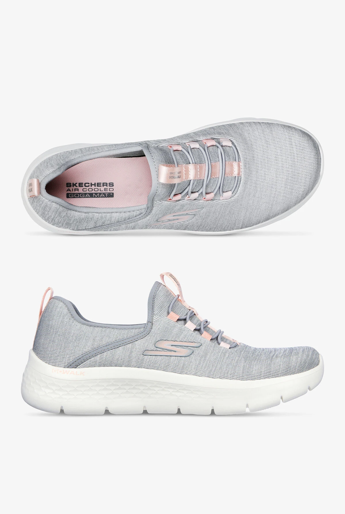 Skechers Performance Women's Go Walk Flex Lucy Gray Athletic Lace Up Nursing Shoes 3 Skechers Performance Women's Go Walk Flex Lucy Gray Athletic Lace Up Nursing Shoes