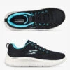 Skechers Performance Women's Go Walk Flex Striking Look Black Athletic Lace Up Nursing Shoes