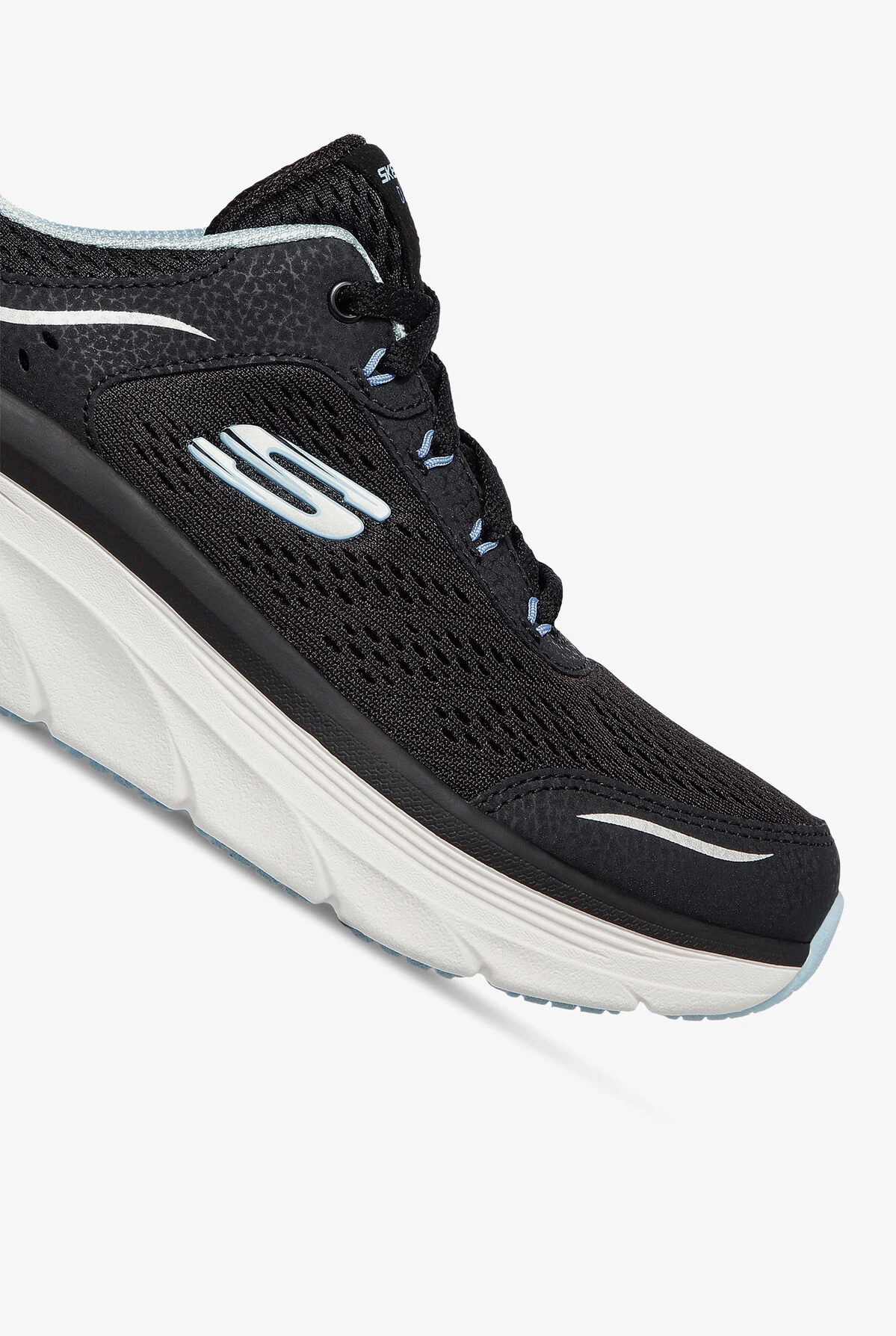 Skechers Sport Women's D'Lux Walker Infinite Motion Black Athletic Lace Up Nursing Shoes 5 Skechers Sport Women's D'Lux Walker Infinite Motion Black Athletic Lace Up Nursing Shoes - Image 3