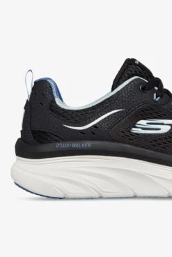 Skechers Sport Women's D'Lux Walker Infinite Motion Black Athletic Lace Up Nursing Shoes 9 Skechers Sport Women's D'Lux Walker Infinite Motion Black Athletic Lace Up Nursing Shoes -Cherokee Shop SKS149023 092123 BLACK 4