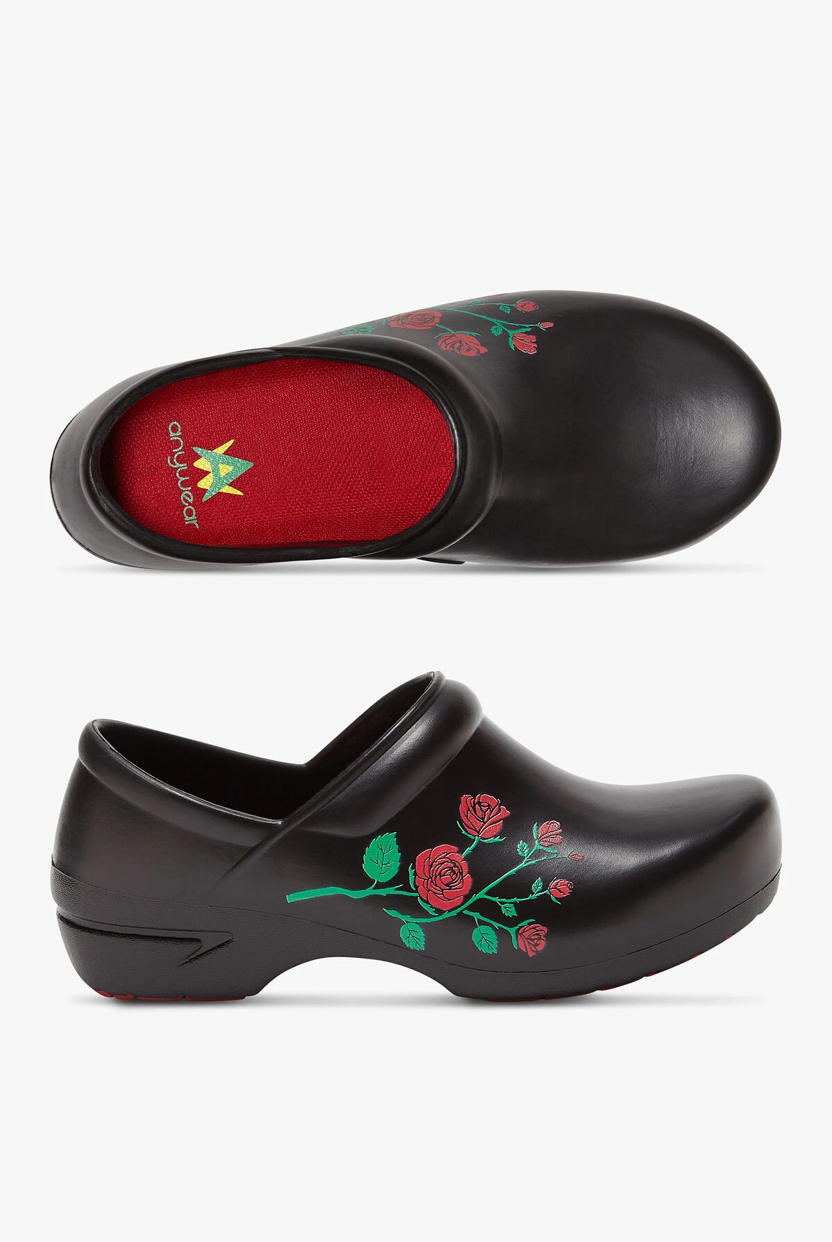 Anywear Women's SR Angel Rose Bouquet Clogs 3 Anywear Women's SR Angel Rose Bouquet Clogs