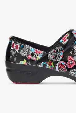 Anywear Women's SR Angel Sugar Skull Flutter Clogs -Cherokee Shop SRANSSFL 4